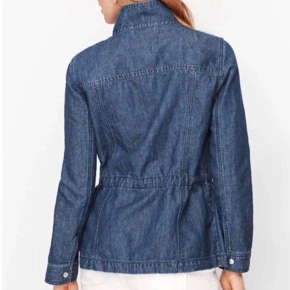 Talbots Safari Denim Jacket Medium NWT - Picture 2 of 11